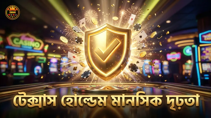 মানসিক দৃঢ়তা টেক্সাস হোল্ডেম জেতায় সহায়ক।