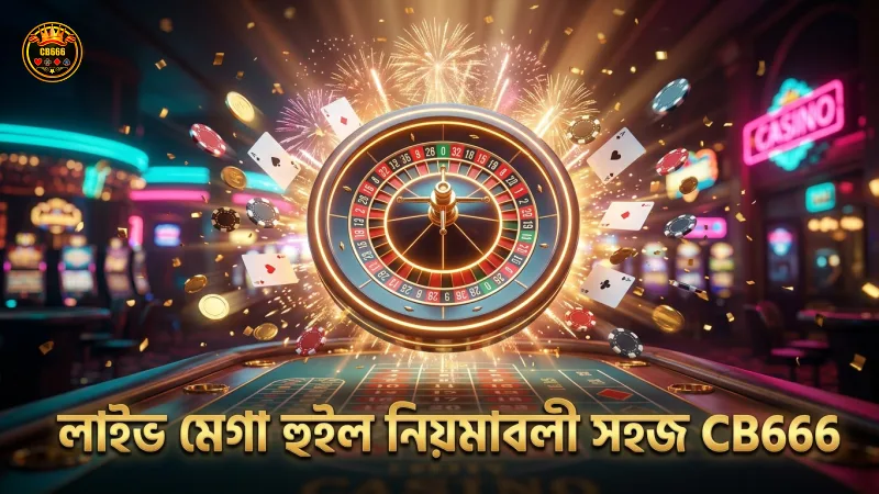 লাইভ মেগা হুইল এর মৌলিক গেমপ্লে ও নিয়মাবলী চিত্রিত